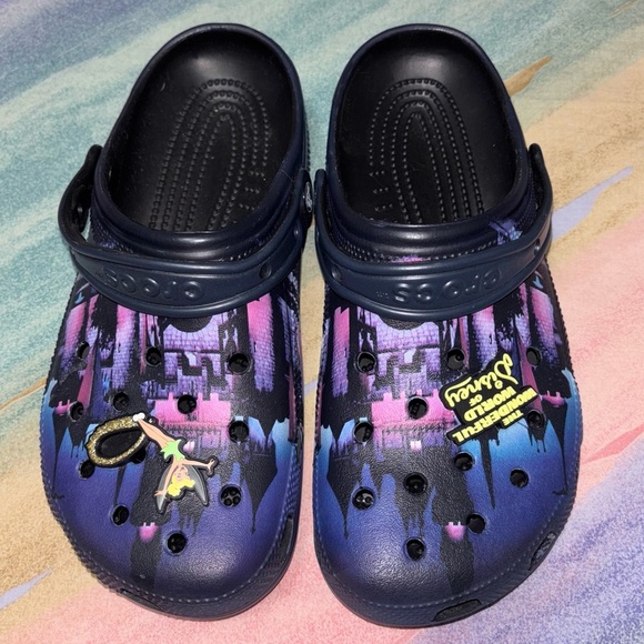 Disney Crocs Tinkerbell The Wonderful World of Disney Crocs women’s 10 / men’s 8 - Picture 1 of 8